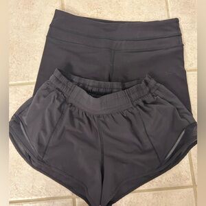 Lot of 2 size S lululemon athletic shorts, black, size S